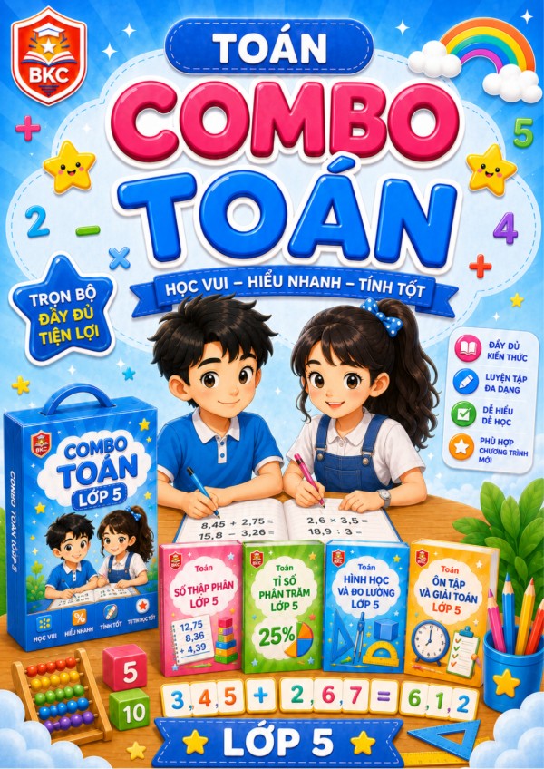 Ảnh bìa combo COMBO TOÁN LỚP 5