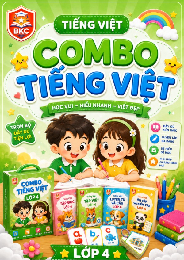 Ảnh bìa combo COMBO TIẾNG VIỆT LỚP 4
