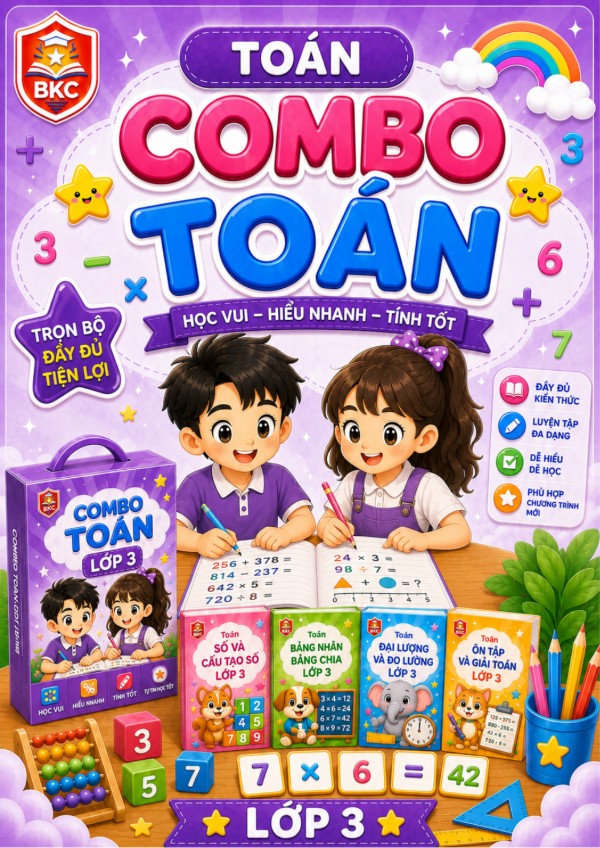 Ảnh bìa combo COMBO TOÁN LỚP 3