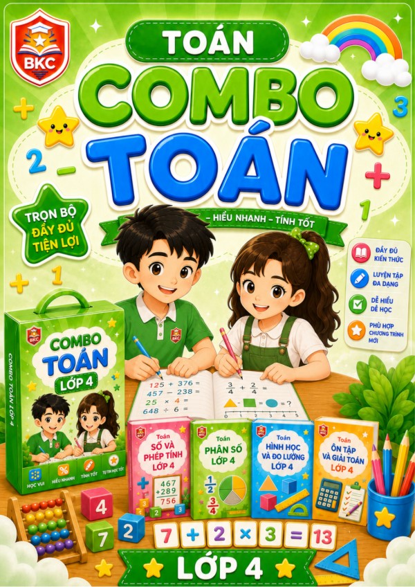 Ảnh bìa combo COMBO TOÁN LỚP 4