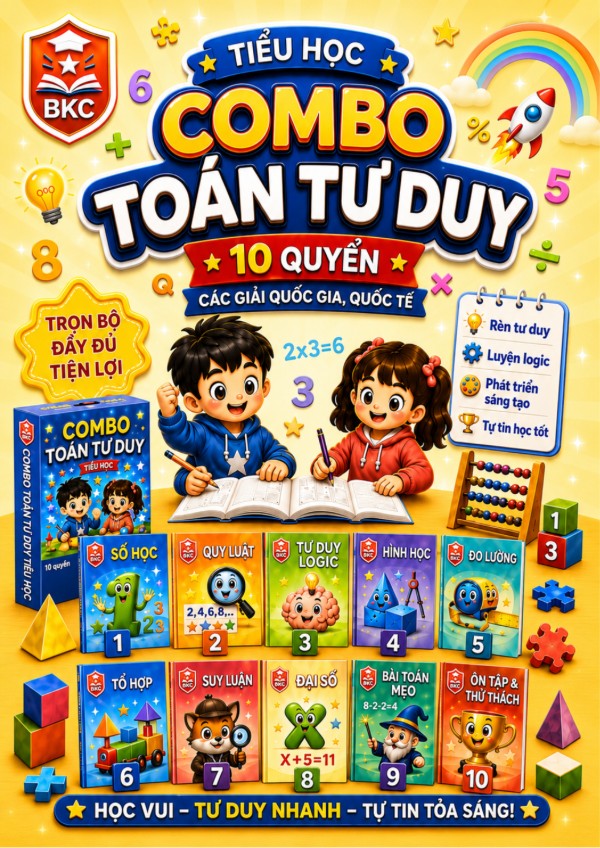 Ảnh bìa combo COMBO TOÁN TƯ DUY TIỂU HỌC