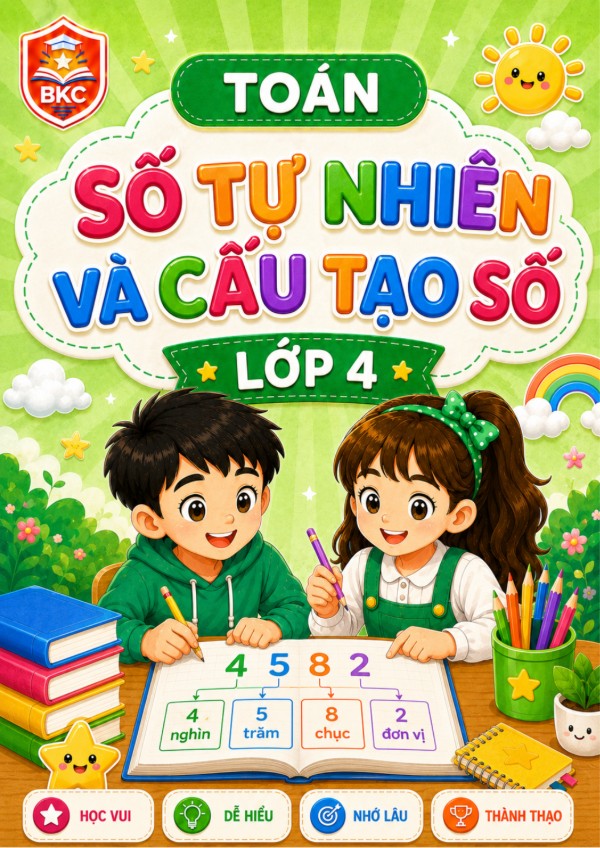 Ảnh bìa SỐ TỰ NHIÊN VÀ CẤU TẠO SỐ - LỚP 4