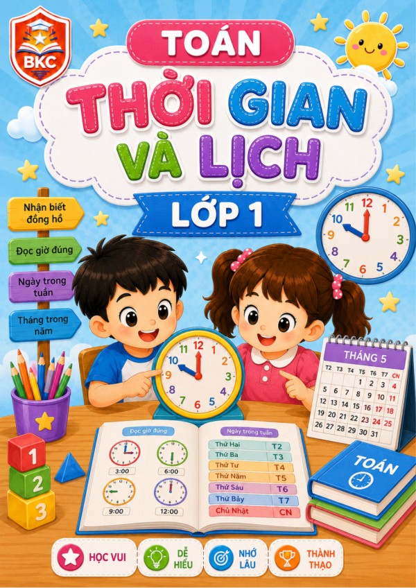 Ảnh bìa THỜI GIAN VÀ LỊCH - LỚP 1