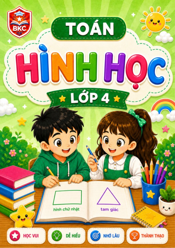 Ảnh bìa HÌNH HỌC - LỚP 4