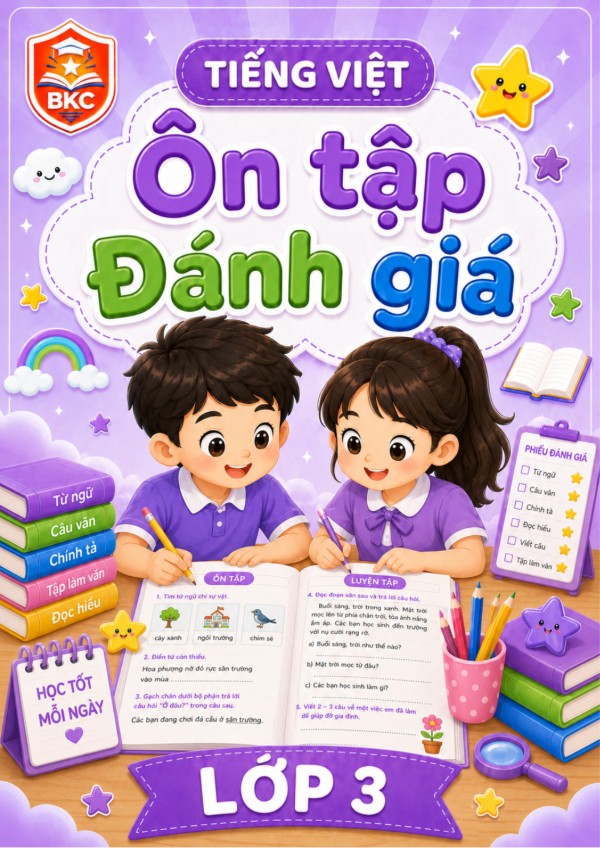 Ảnh bìa ÔN TẬP – ĐÁNH GIÁ - LỚP 3