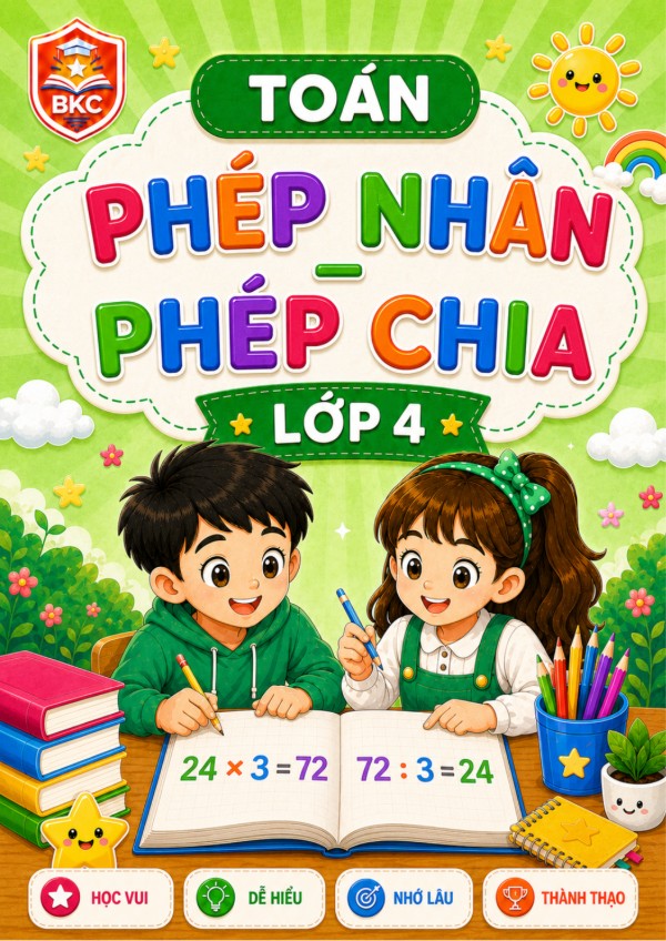 Ảnh bìa PHÉP NHÂN – PHÉP CHIA - LỚP 4