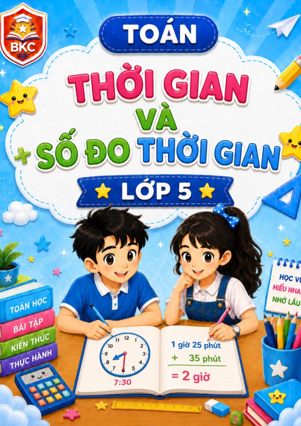 Ảnh bìa THỜI GIAN VÀ SỐ ĐO THỜI GIAN - LỚP 5