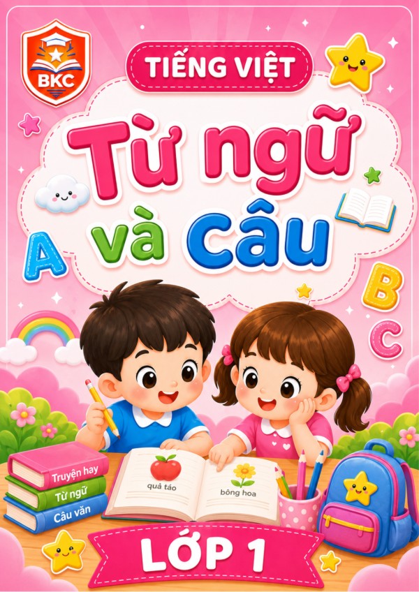 Ảnh bìa TỪ NGỮ VÀ CÂU - LỚP 1