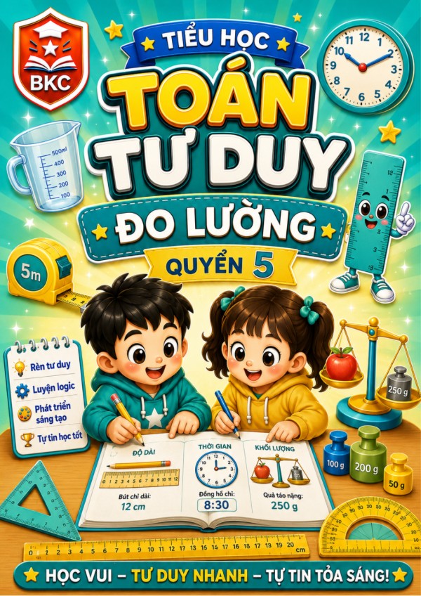 Ảnh bìa TƯ DUY ĐO LƯỜNG - LỚP 1