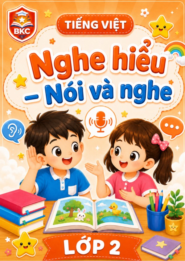 Ảnh bìa NGHE HIỂU – NÓI VÀ NGHE - LỚP 2
