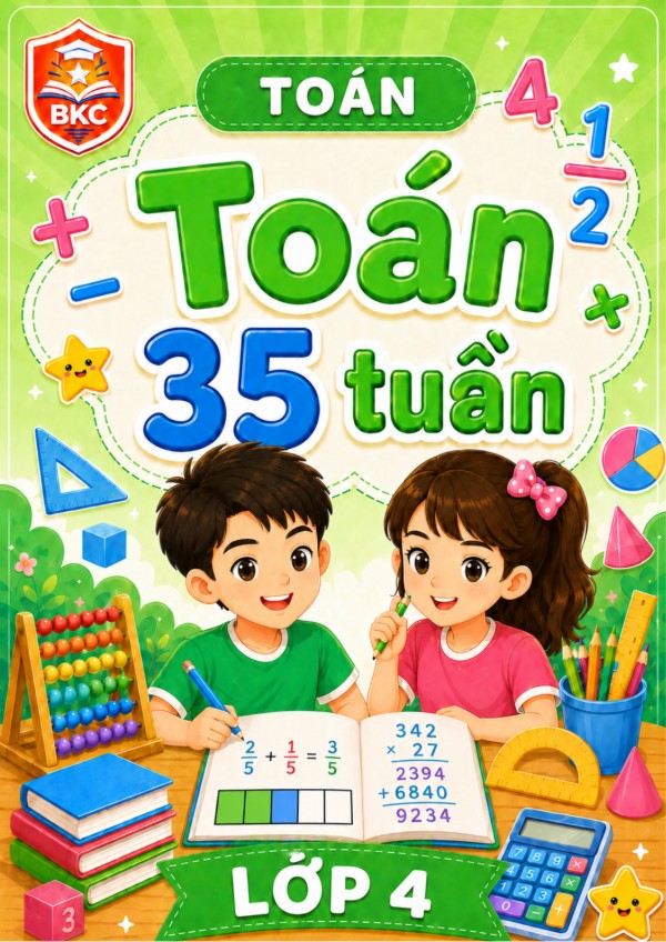 Ảnh bìa TOÁN 35 TUẦN - LỚP 4