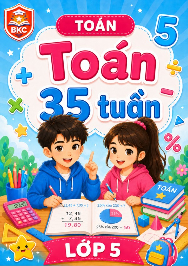 Ảnh bìa TOÁN 35 TUẦN - LỚP 5