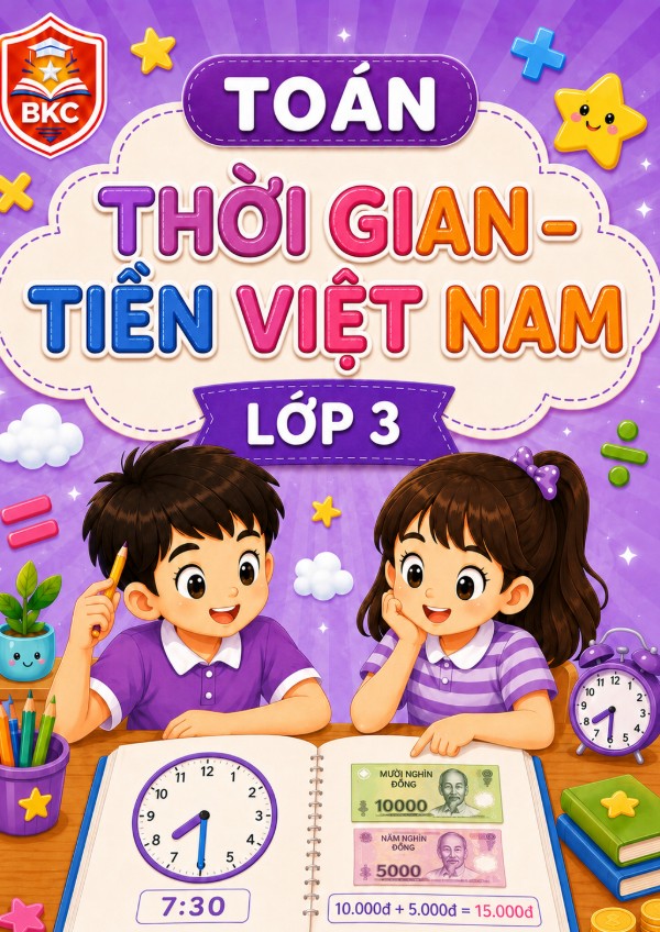 Ảnh bìa THỜI GIAN – TIỀN VIỆT NAM - LỚP 3