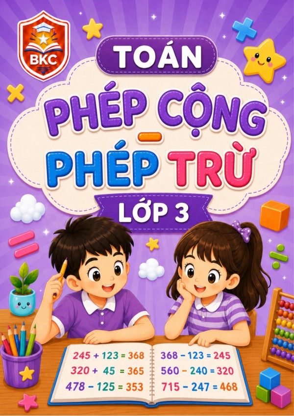 Ảnh bìa PHÉP CỘNG – PHÉP TRỪ - LỚP 3
