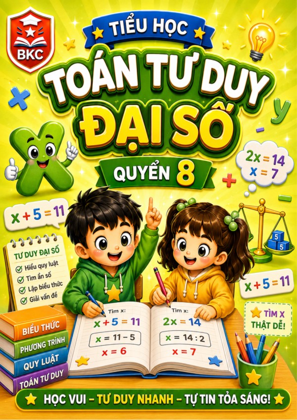 Ảnh bìa TƯ DUY ĐẠI SỐ - LỚP 1