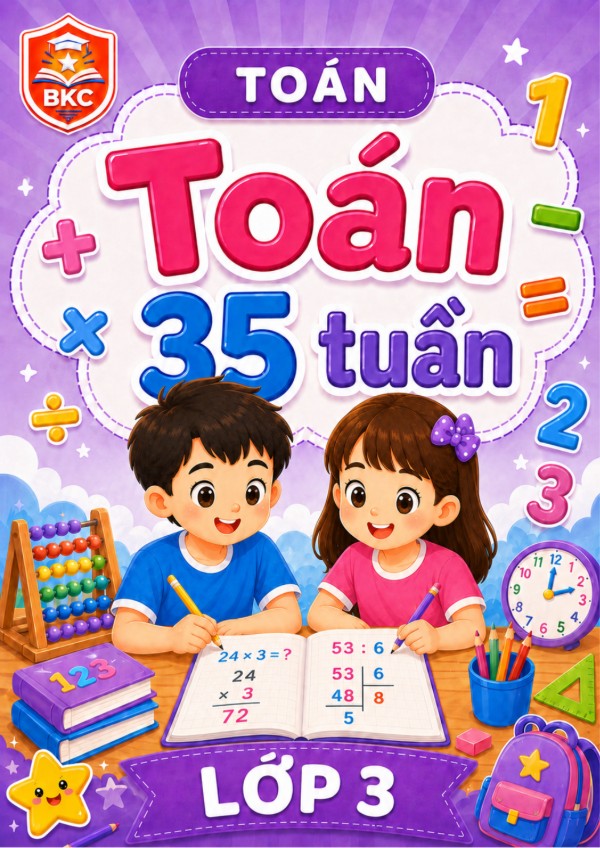 Ảnh bìa TOÁN 35 TUẦN - LỚP 3