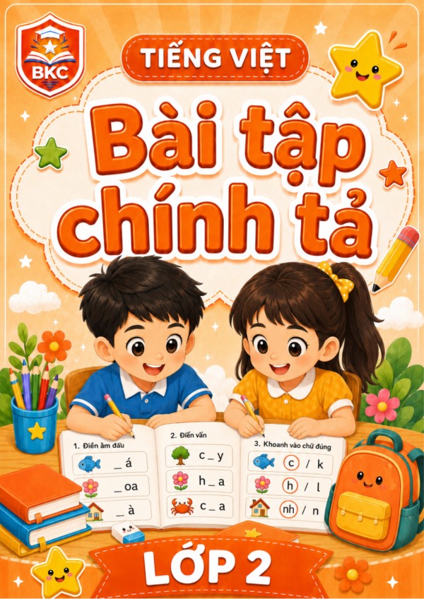 Ảnh bìa BÀI TẬP CHÍNH TẢ - LỚP 2