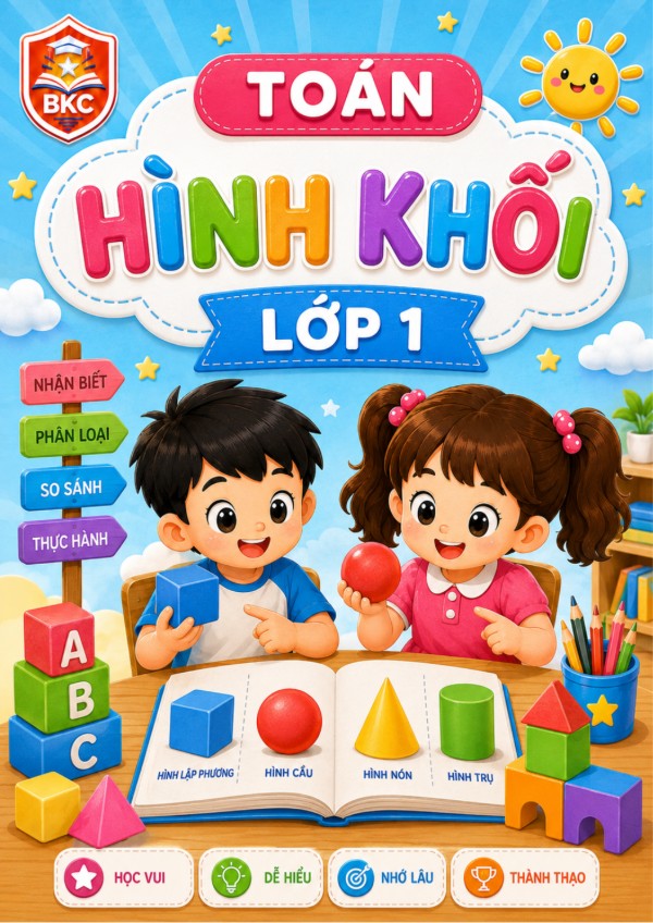 Ảnh bìa HÌNH KHỐI - LỚP 1