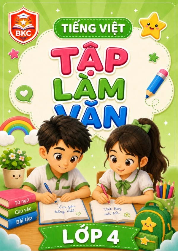 Ảnh bìa TẬP LÀM VĂN - LỚP 4