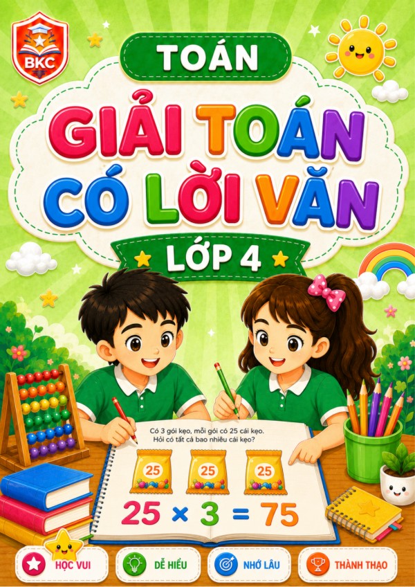 Ảnh bìa GIẢI TOÁN CÓ LỜI VĂN - LỚP 4