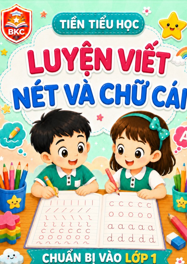 Ảnh bìa LUYỆN VIẾT NÉT VÀ CHỮ CÁI - TIỀN TIỂU HỌC