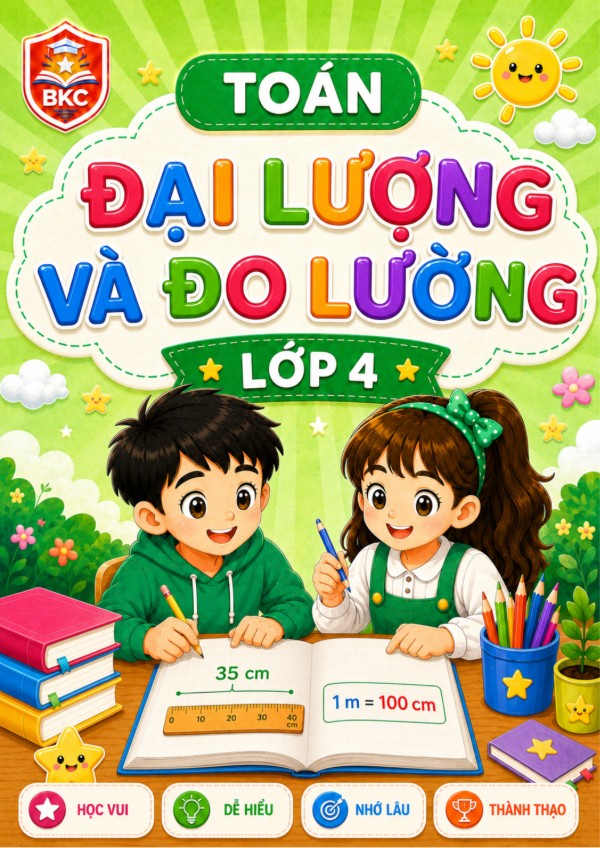 Ảnh bìa ĐẠI LƯỢNG VÀ ĐO LƯỜNG - LỚP 4