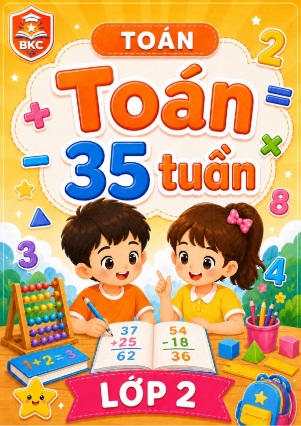 Ảnh bìa TOÁN 35 TUẦN - LỚP 2