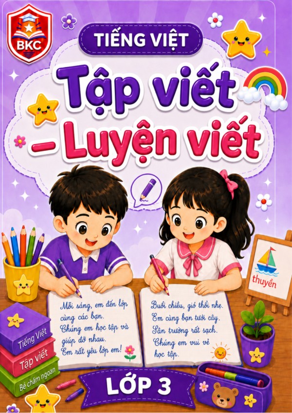 Ảnh bìa TẬP VIẾT – LUYỆN VIẾT - LỚP 3