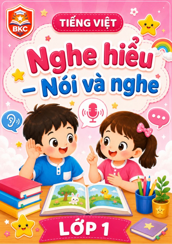 Ảnh bìa NGHE HIỂU – NÓI VÀ NGHE - LỚP 1